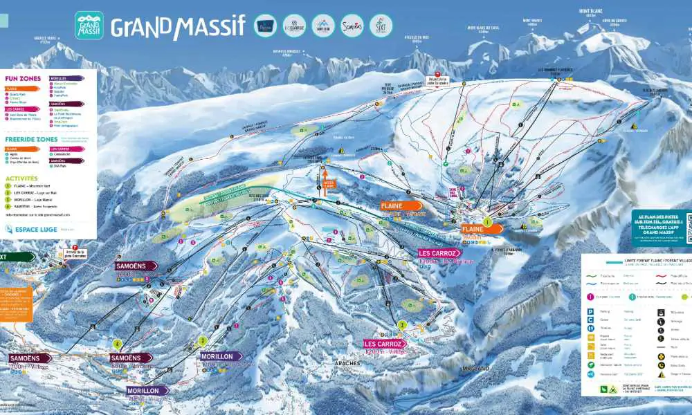 Grand Massif Ski Resort Map 2024 By Skimap.Org