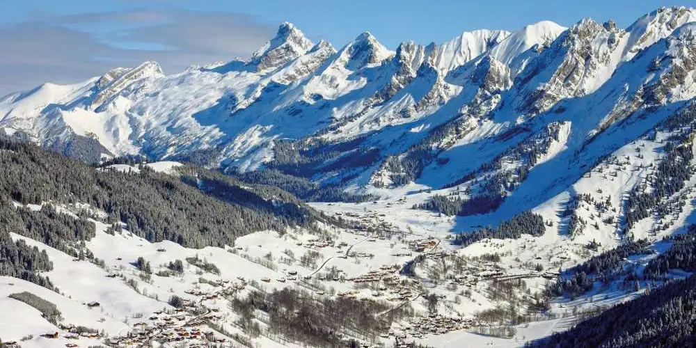 Mountainview of the Village of La Clusaz in France Credits Istock