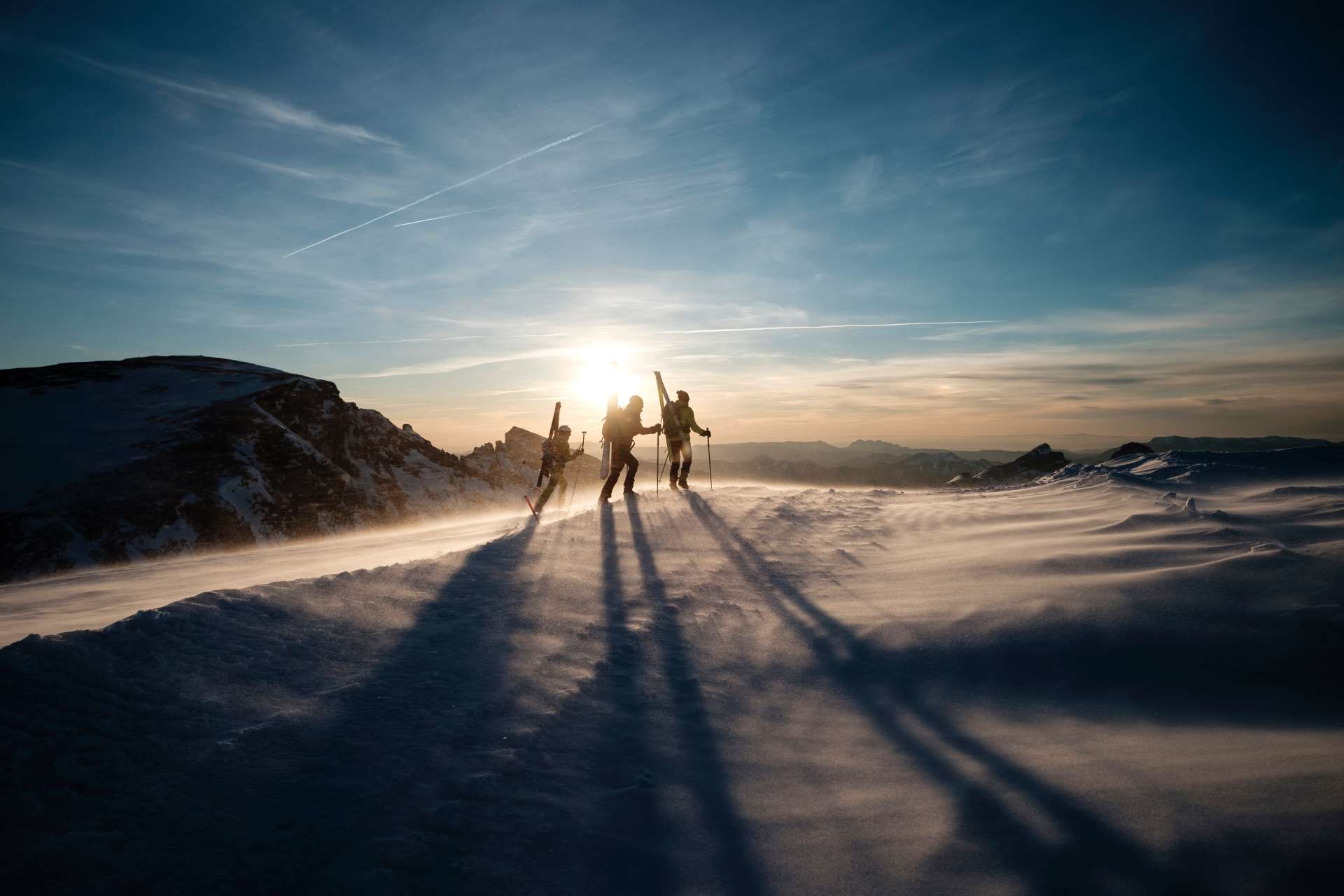 Skiing adventures in Plateau De Bure Interferometer, Le Devoluy, France 