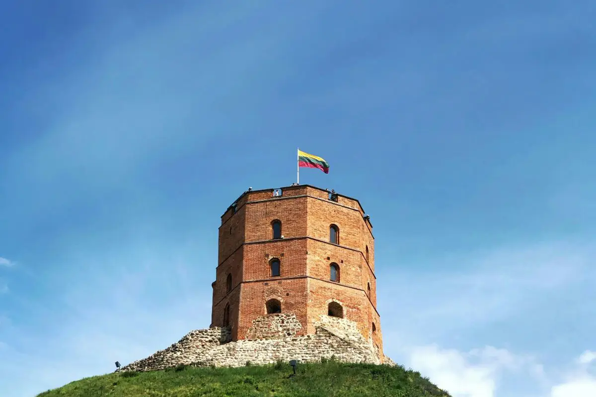 Gediminas Castle Tower in Vilnius, Lithuania. Photo by Victor Malyushev from Unsplash