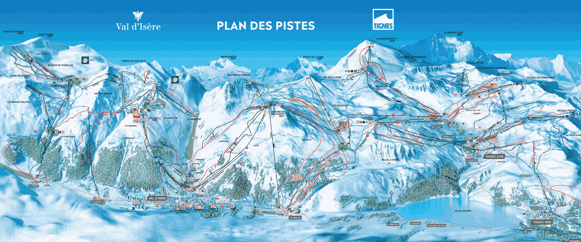2023 Skimap Val d'Isere & Tignes